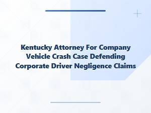 Kentucky Attorney Defends Corporate Drivers in Auto Accidents